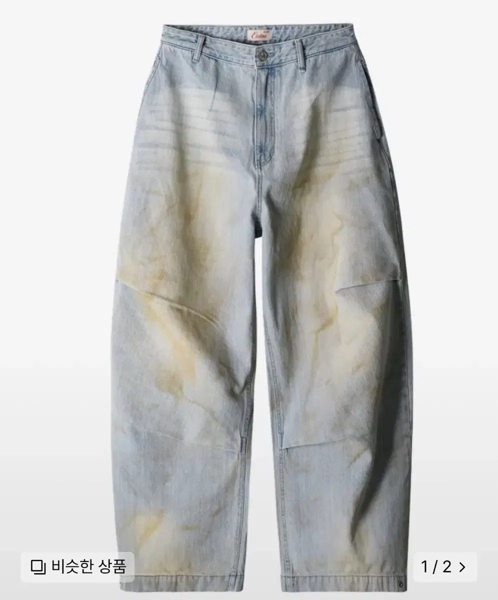 삽니다) ETCE OIL WASHED BAGGY JEAN (BLUE)